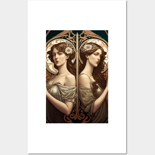 Artemis & Callisto - Art Nouveau Posters and Art